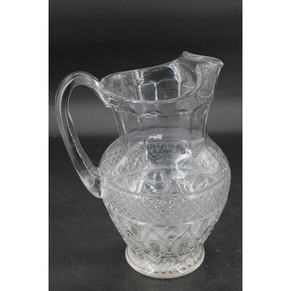 ELEGANT IMPERIAL GLASS CAPE COD WATER PITCHER, ICE LIP LARGE 80 OZ - Picture 1 of 6